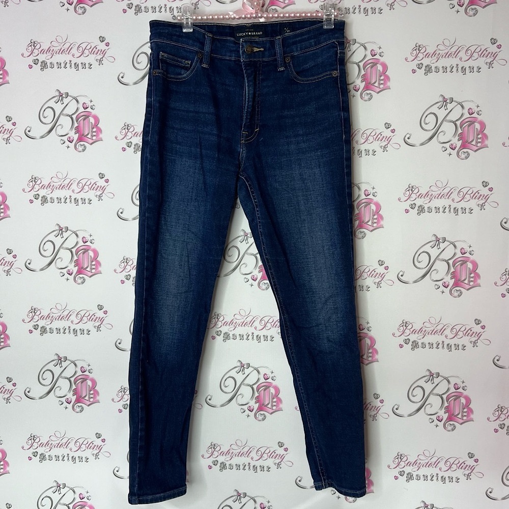 Lucky Brand jeans Skinny denim with Rich Indigo Hue dark navy blue western